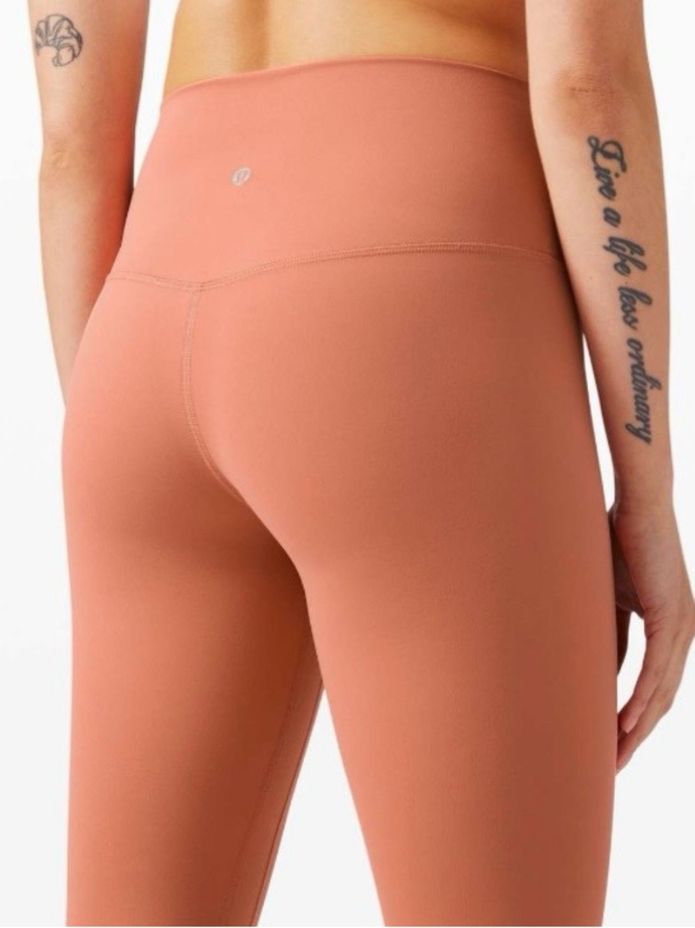 Lululemon Align Leggings Pants Crop 21" Cool Rustic Coral size 4